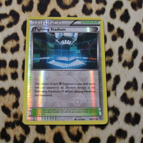 Fighting Stadium 90/111 Rev HOLO Pokemon Card - Picture 1 of 1